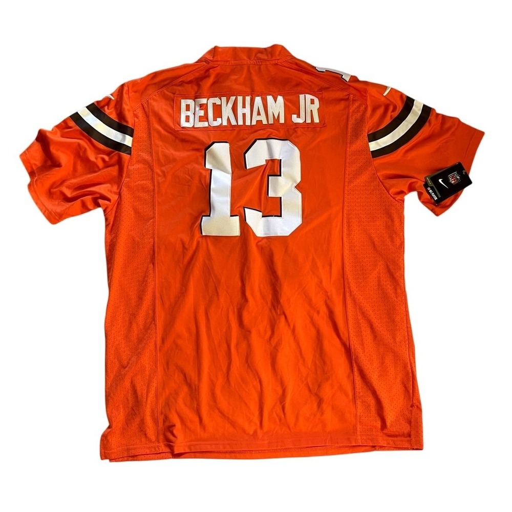 Nike OBJ Odell Beckham Jr Cleveland Browns Dawg Pound Men’s XL On Field Jersey